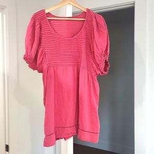Free People Maxi Top in Dark Pink S